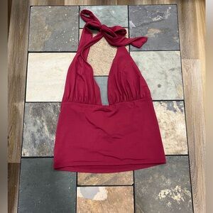 Red Halter Top